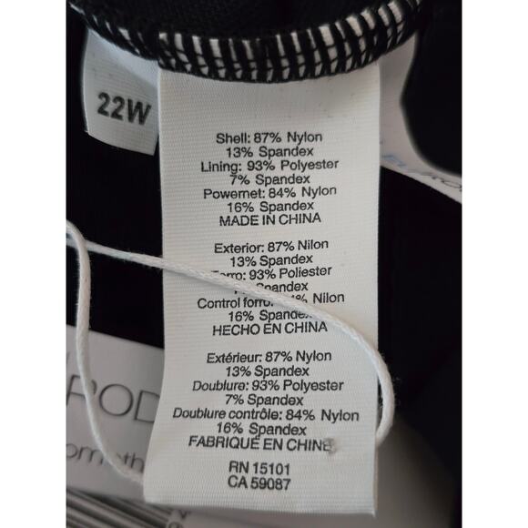 Rod Beattie Bleu Lace-Up Gold Grommet Plunge One-Piece Swimsuit Women's 22W NWT - Picture 5 of 5